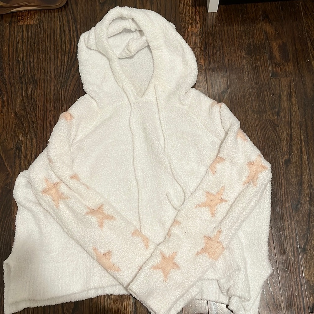 Fuzzy star sweater